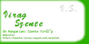 virag szente business card